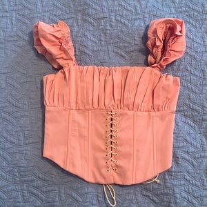princess Polly orange bustier top